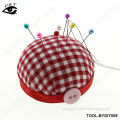 DIY tools sewing accessories red checker pin cushion